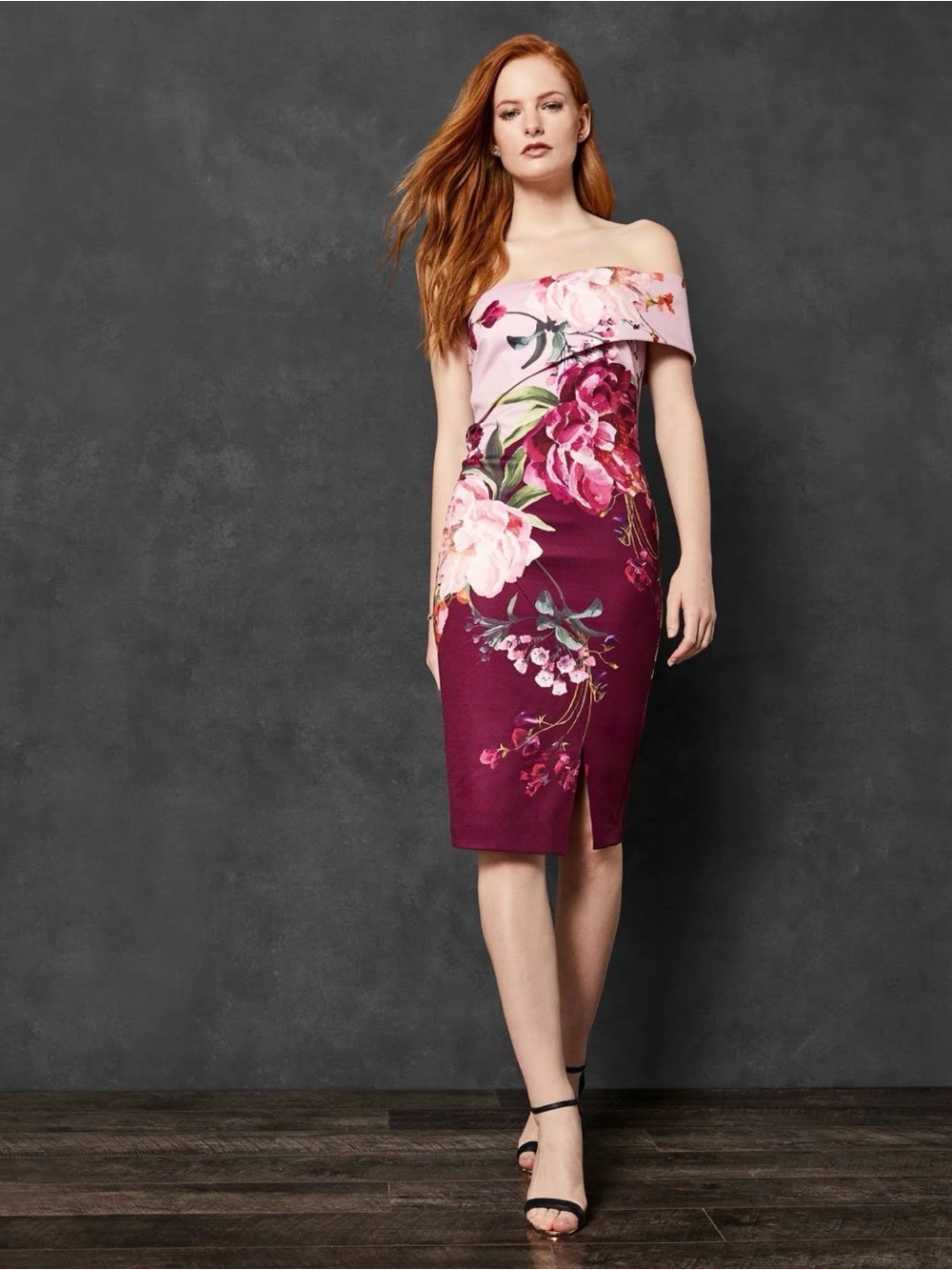 NWT Ted Baker Irlina Serenity One Shoulder Dress in Lilac. Size 5 (12 US)
